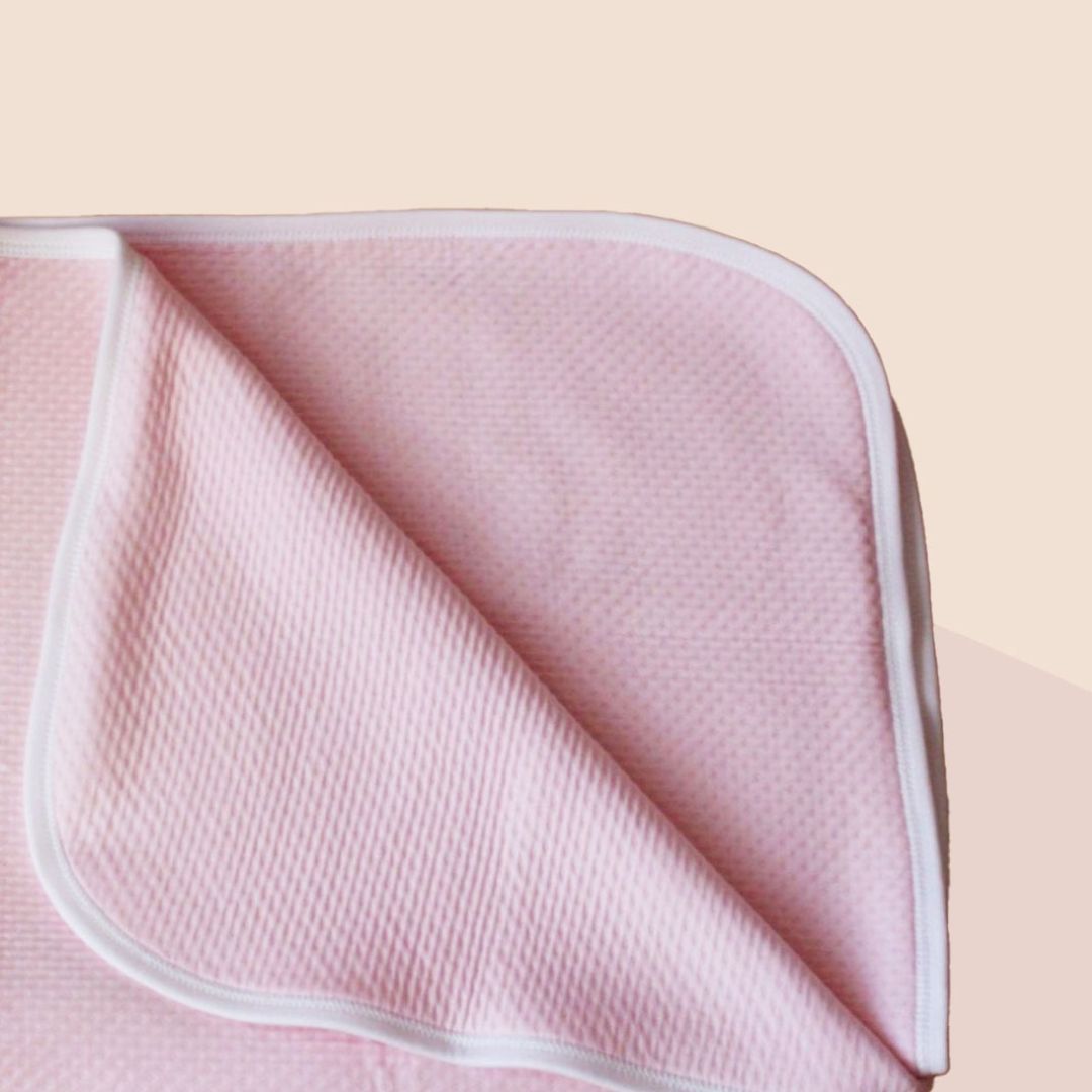 Manta Jacquard Rosada