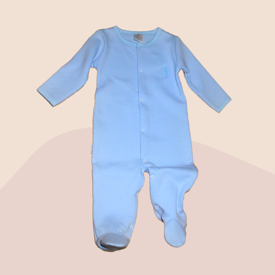 Pijama Jacquard Bebé Celeste