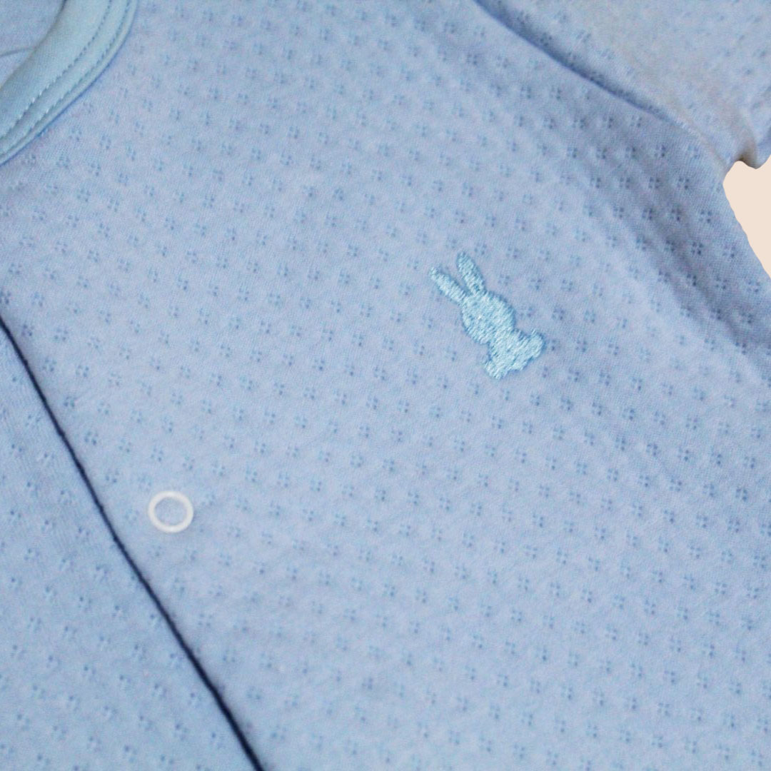 Pijama Jacquard Bebé Celeste - Imagen 2