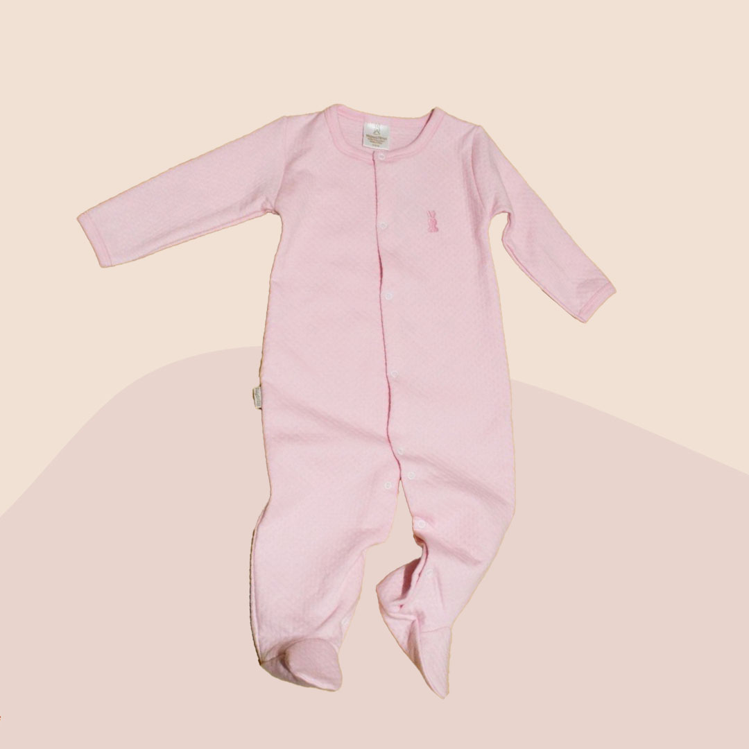 Pijama Jacquard Bebé Rosado