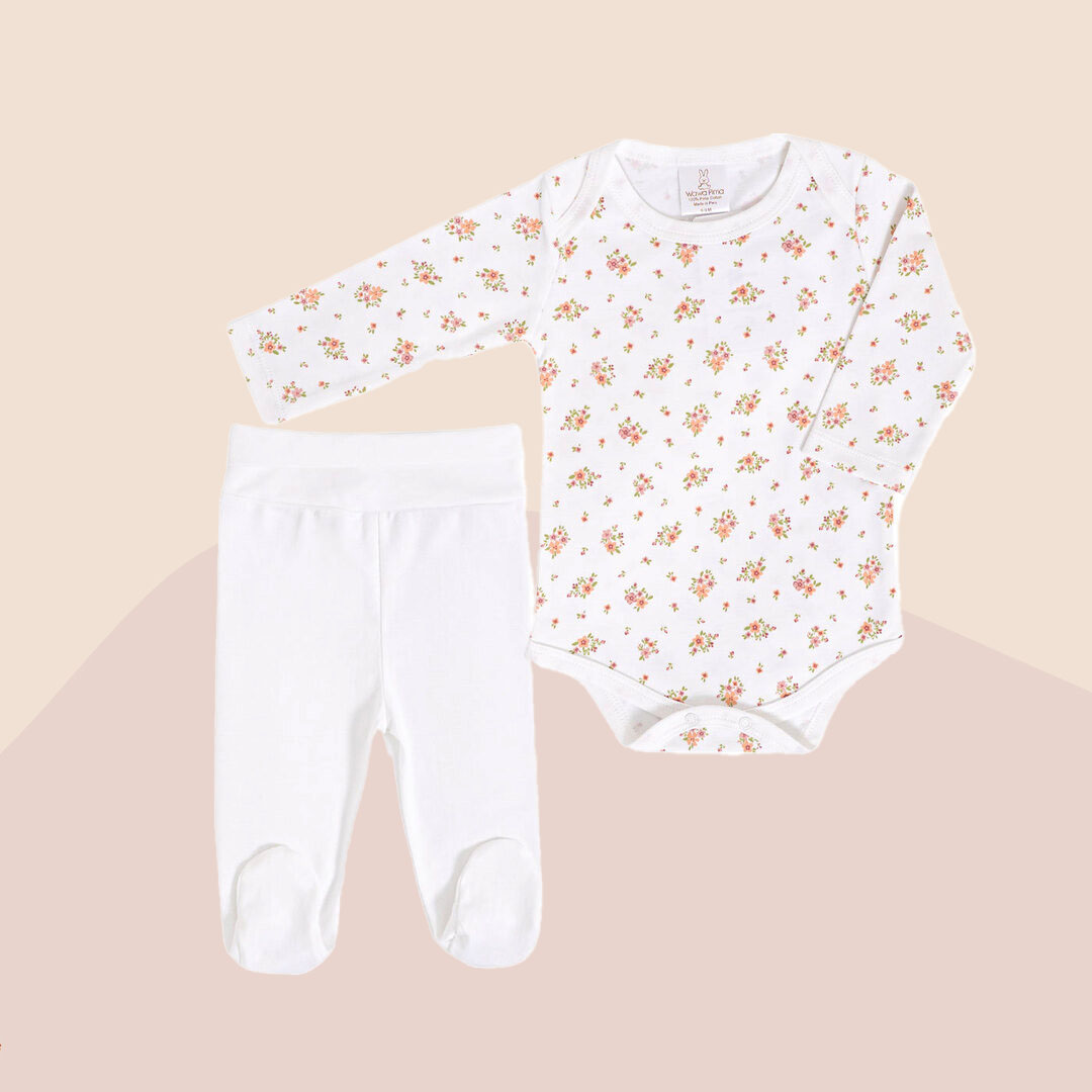 Conjunto Pima Body & Pantalón Sweet Flowers