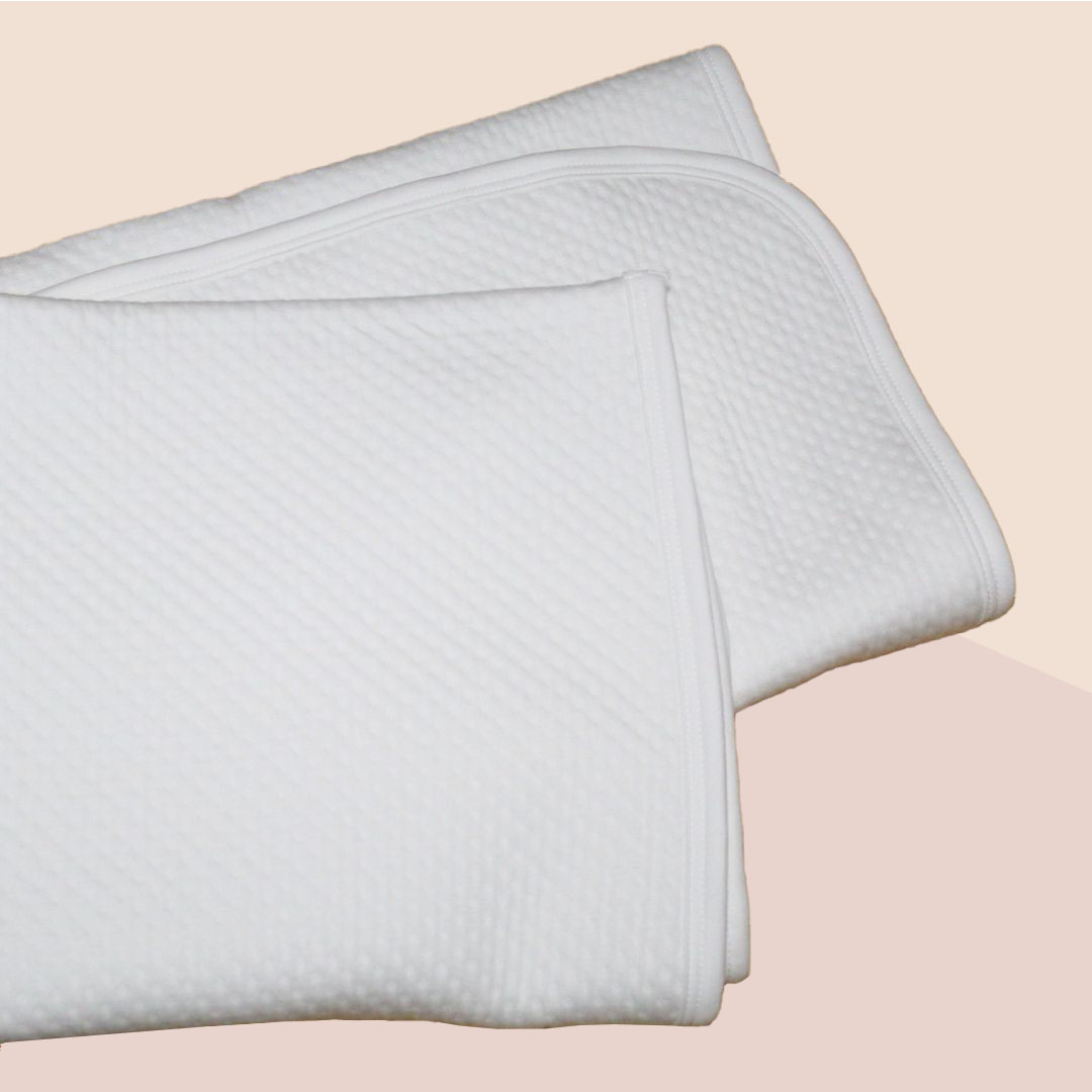 Manta Jacquard Blanca