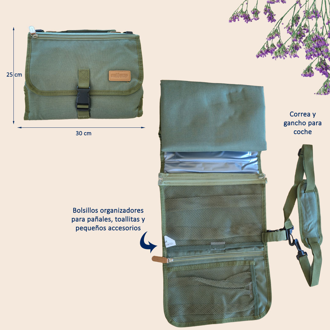 Mudador Portátil Impermeable - Verde - Imagen 2
