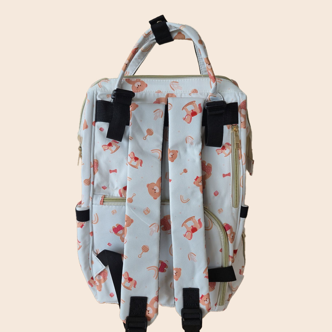 Mochila Maternal Ositos y Juguetes - Gran capacidad - Imagen 2