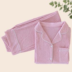 Pijama Maternal Rosa Claro
