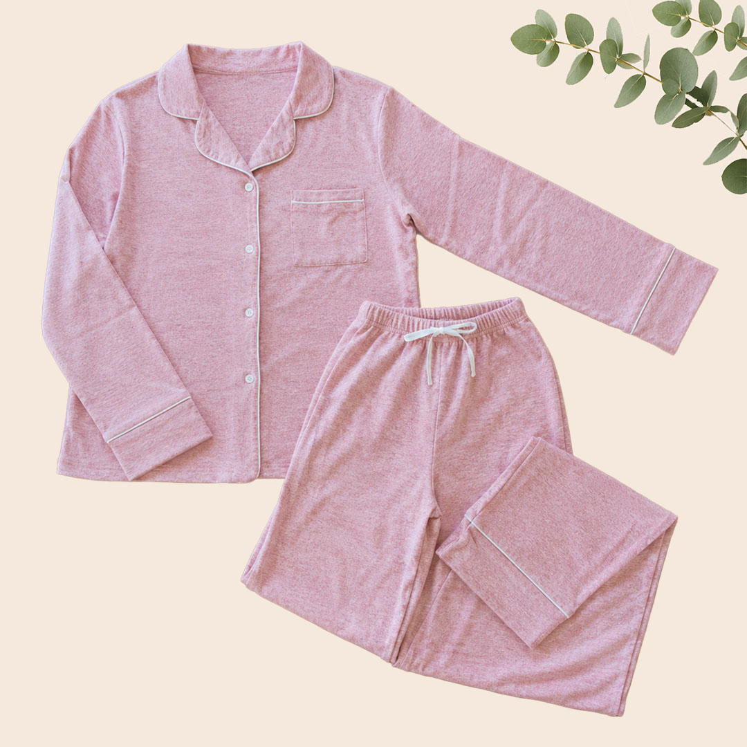 Pijama Maternal Rosa Claro - Imagen 2