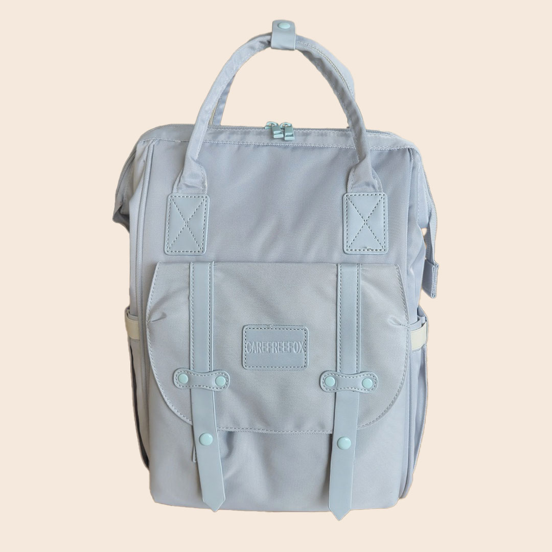 Mochila Maternal Celeste Premium - Gran capacidad